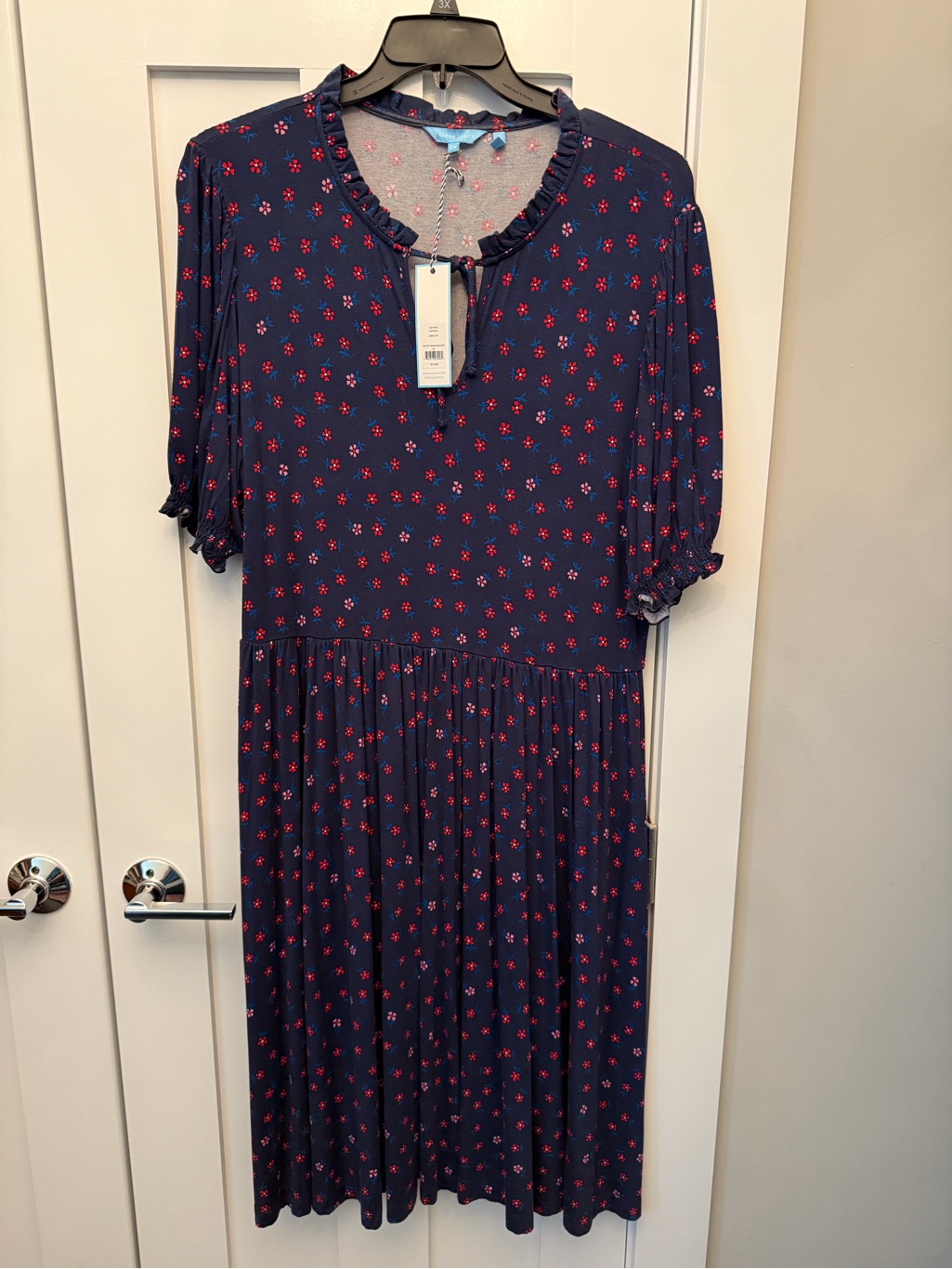 Nwt Draper James Navy Nanci Dress In Falling Daisies Size 2x